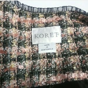 Koret blazer tweed fabric button up size 30W